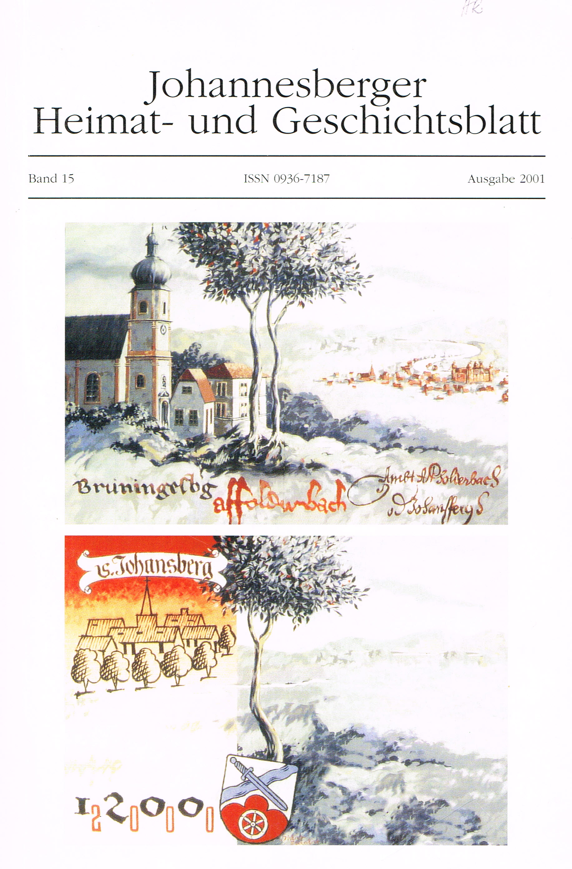 Dieses Bild zeigt das Cover des Jahrbuches 2001